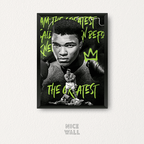 Cuadro Muhammad Ali Graffiti