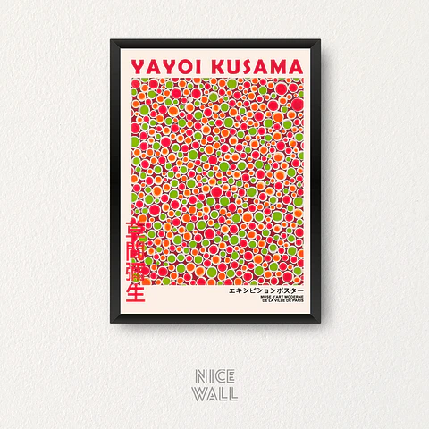 Cuadro Yayoi Pink Green