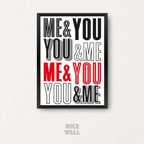 Cuadro Me & You