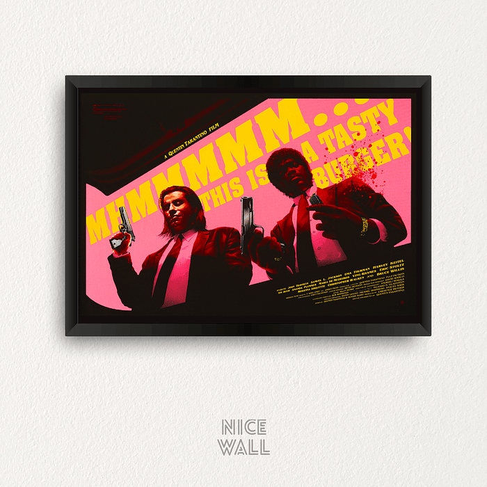 Cuadro Pulp Fiction Ilustrado seis