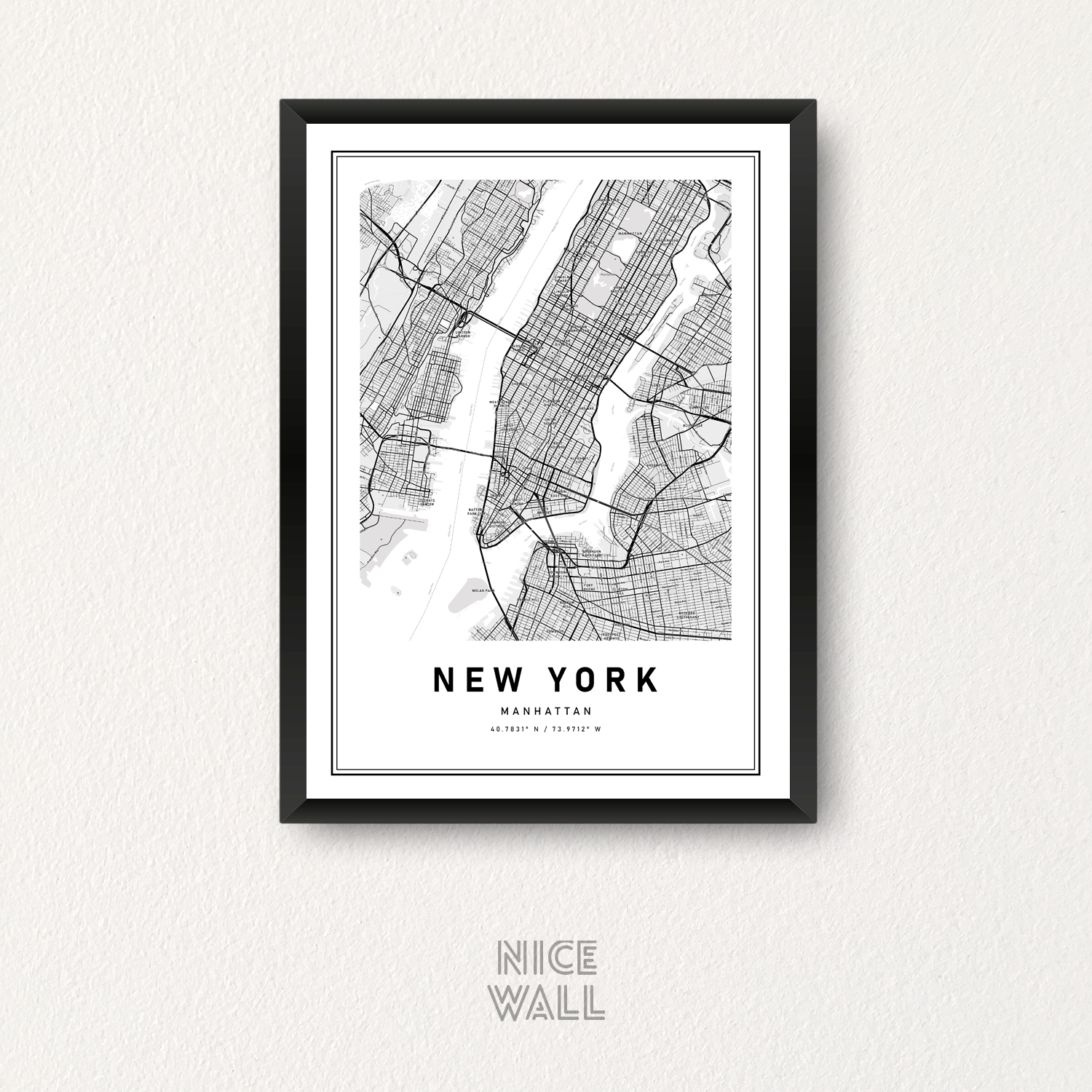 Cuadro Mapa New York