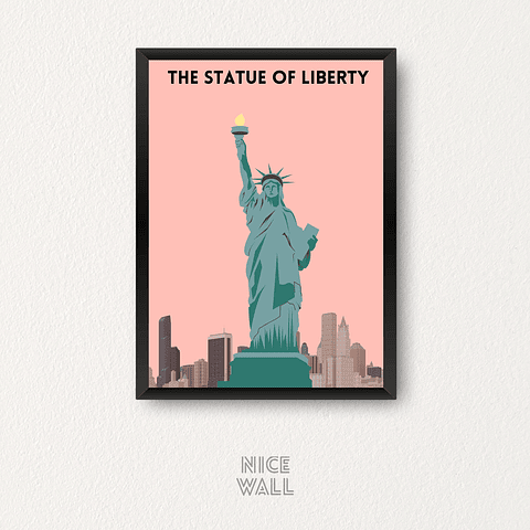 Cuadro Ilustración Estatua de la Libertad