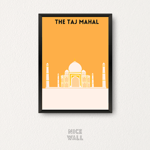 Cuadro Ilustración Taj Mahal