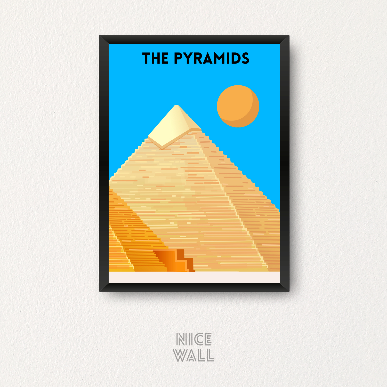 Cuadro Ilustración Las Piramides