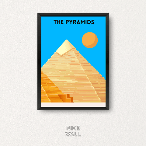 Cuadro Ilustración Las Piramides