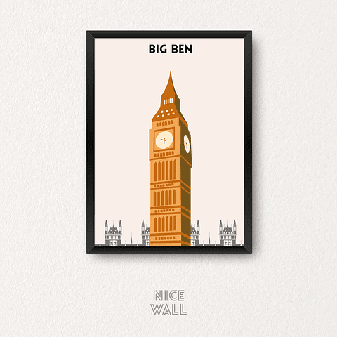 Cuadro Ilustración Big Ben