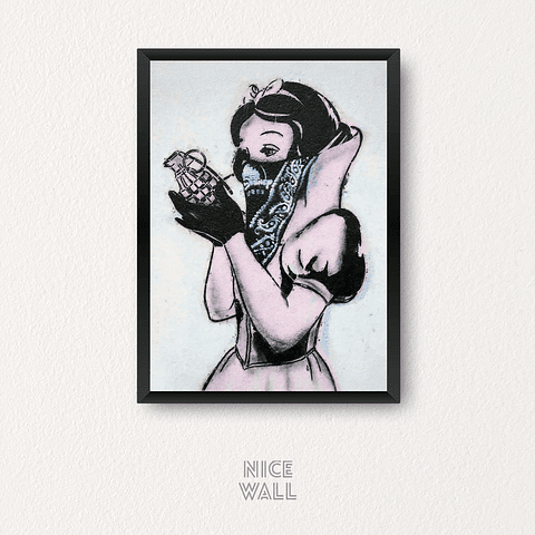 Cuadro Blanca Nieves Stencil