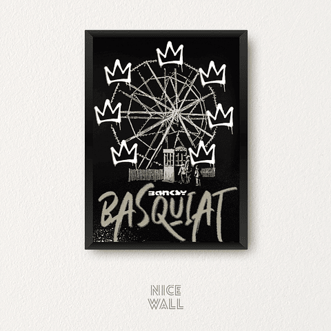 Cuadro Banksy + Basquiat