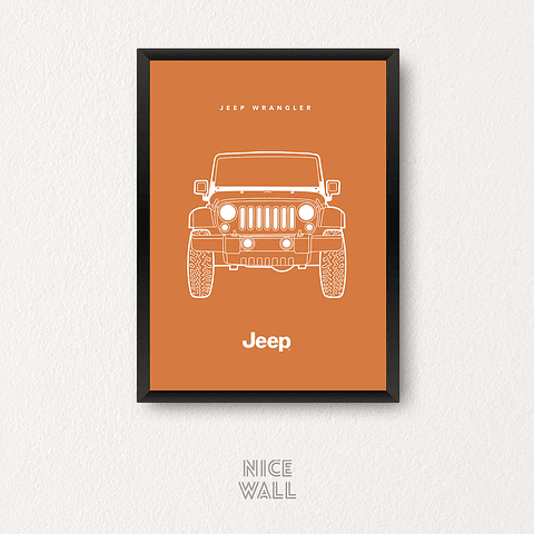 Cuadro Jeep Wrangler Vector