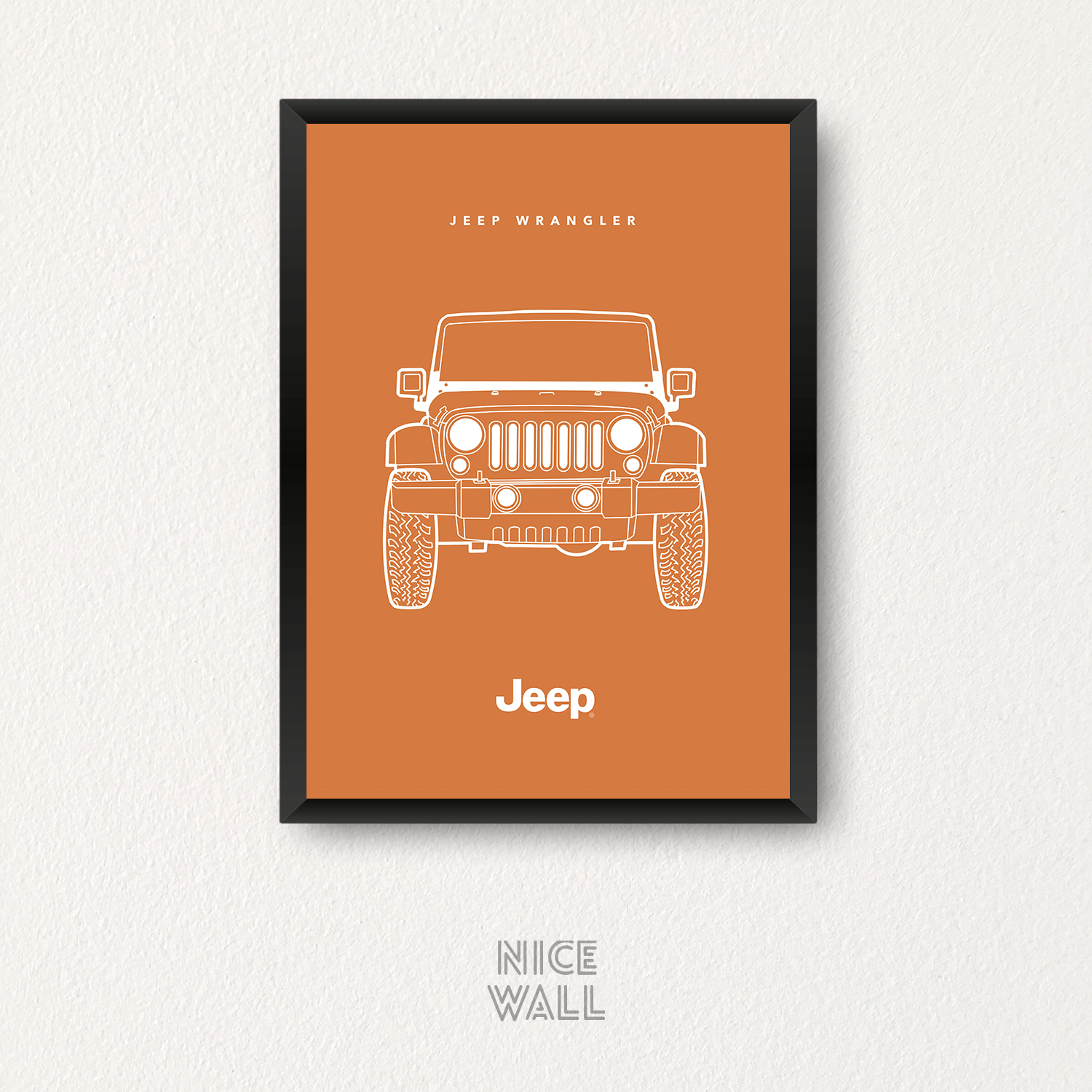 Cuadro Jeep Wrangler Vector