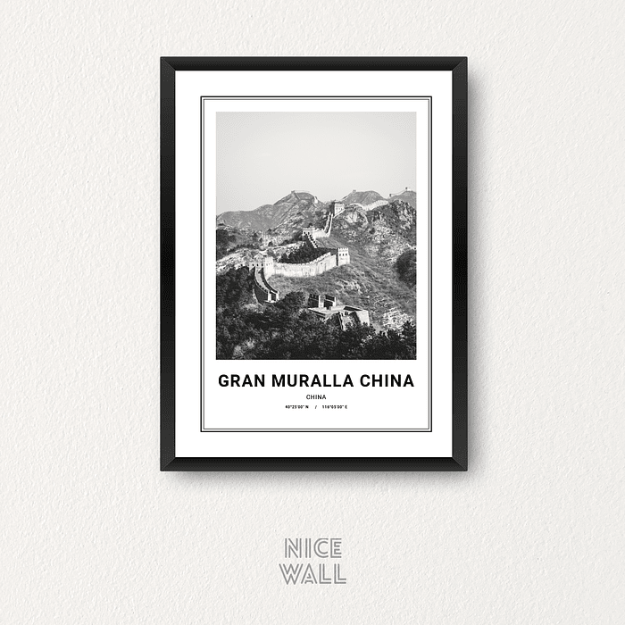 Cuadro Poster Gran Muralla China