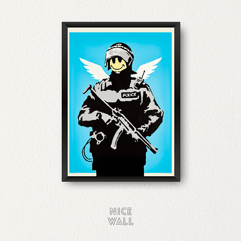 Cuadro Banksy Policía