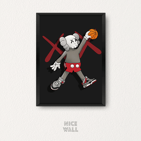 Cuadro Kaws Jordan