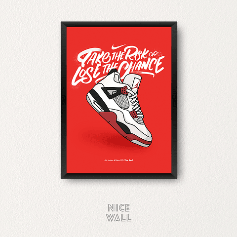 Cuadro Retro 4 Fire Red