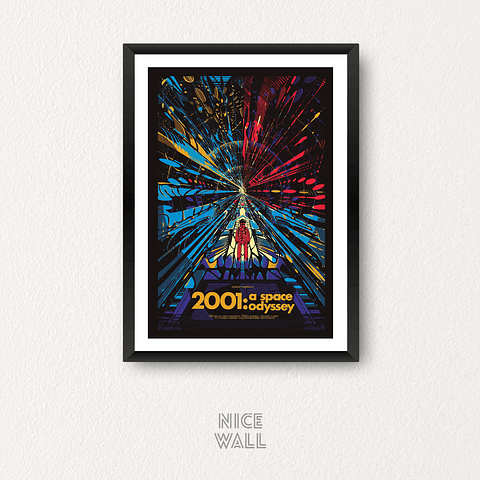 Cuadro 2001 Odisea al Espacio Ilustración