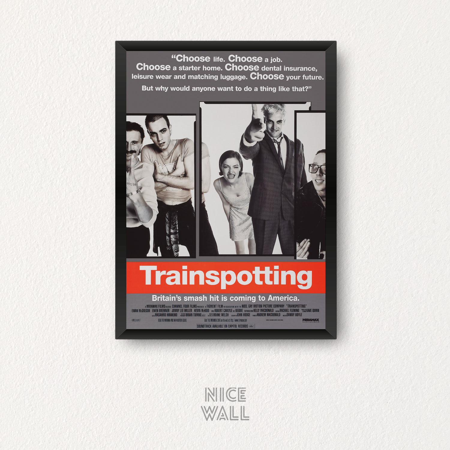 trainspotting フランス版 ポスター ロビーカード 24-30cm Cuadro Trainspotting | NiceWall