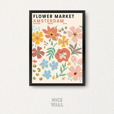 Cuadro Flower Market Amsterdam