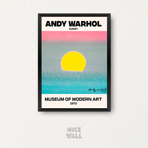 Cuadro Andy Warhol Sunset Blue