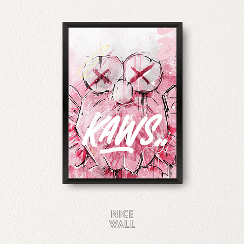 Cuadro Kaws Street Art Tres