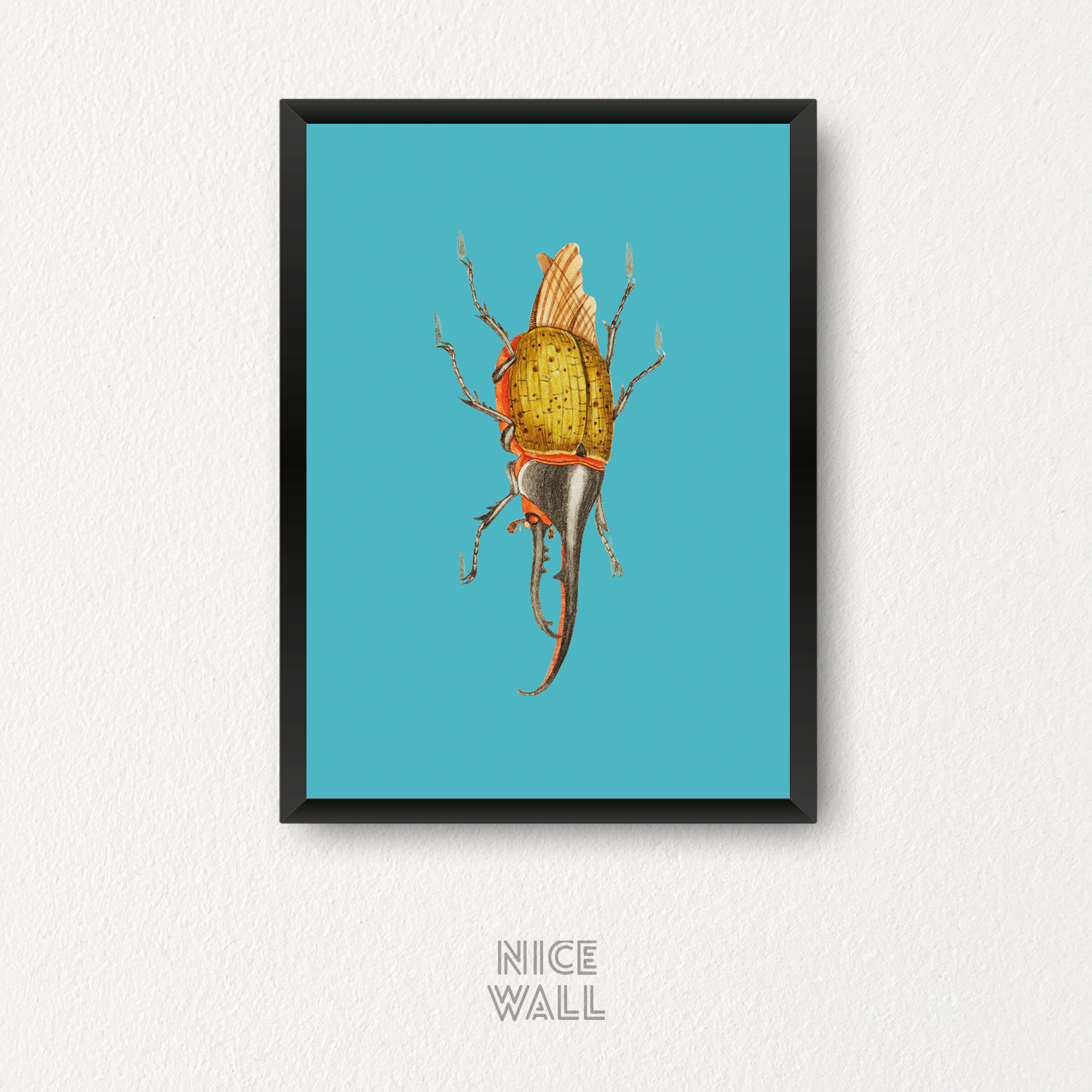 Cuadro Escarabajo Amarillo