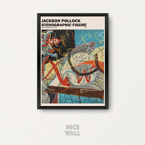 Cuadro Stenographic Figure Pollock