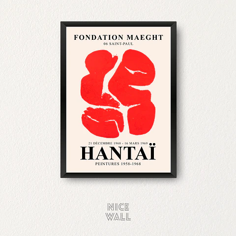 Cuadro Simon Hantaï Expo 1958-1968