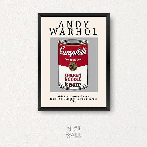 Cuadro Andy Warhol Chicken Noodle Soup