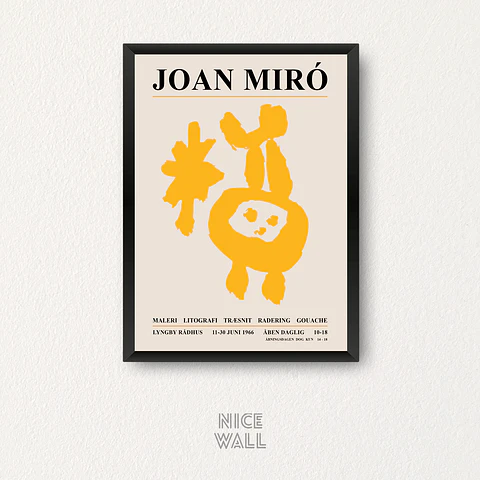 Cuadro Joan Miro Speaking Yellow