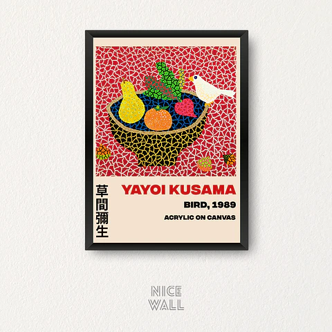Cuadro Yayoi Kusama Fruit Bowl