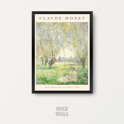 Cuadro Claude Monet Woman Seated Under the Willows