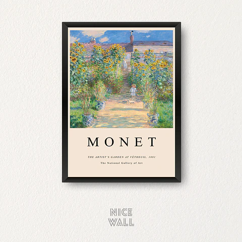 Cuadro Claude Monet The Artist's Garden at Verheuil