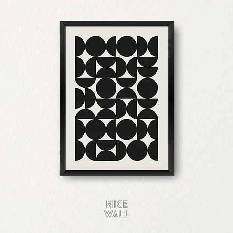 Cuadro Bauhaus Negro