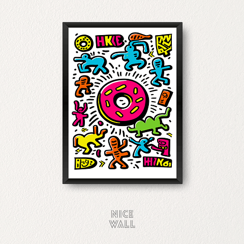 Cuadro Donut Candy Dos