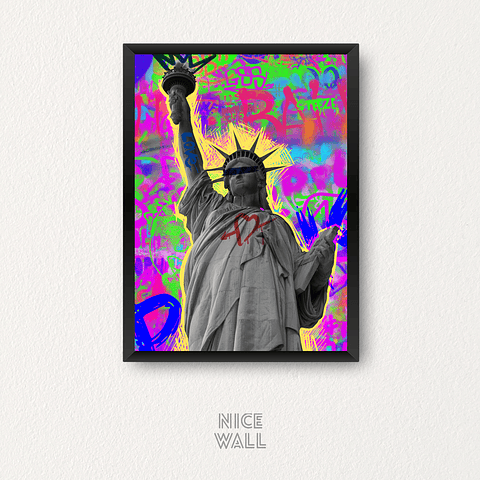 Cuadro Estatua de la Libertad Grafiti