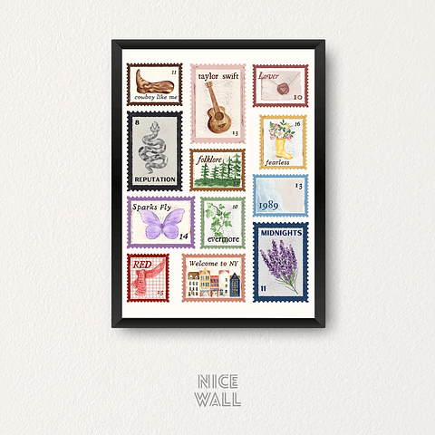 Cuadro Taylor Swift Álbumes Sellos