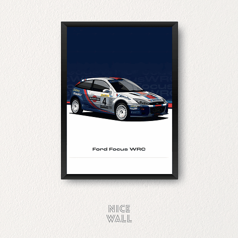 Cuadro Ford Focus Wrc Ilustrado