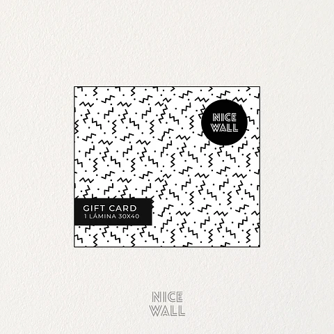 Gift Card lámina 30 x 40