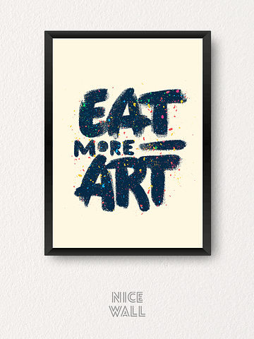 Cuadro Eat More Art