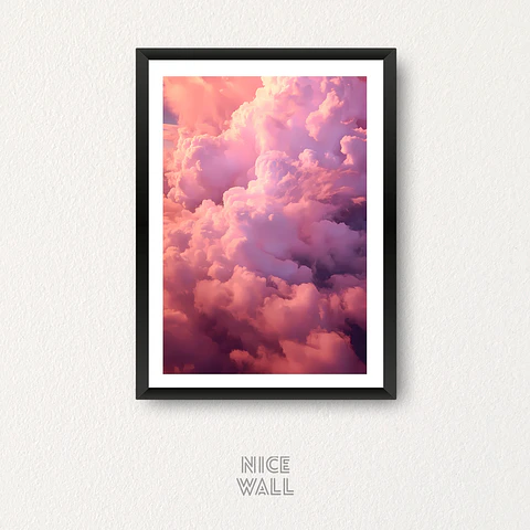 Cuadro Cielo & Nubes Rosado