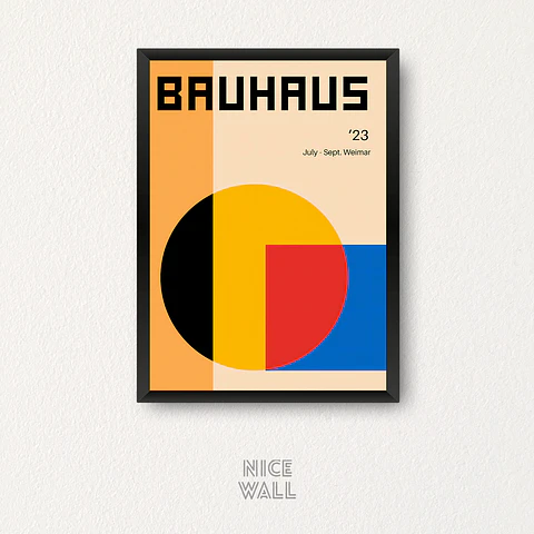 Cuadro Bauhaus Multicolor