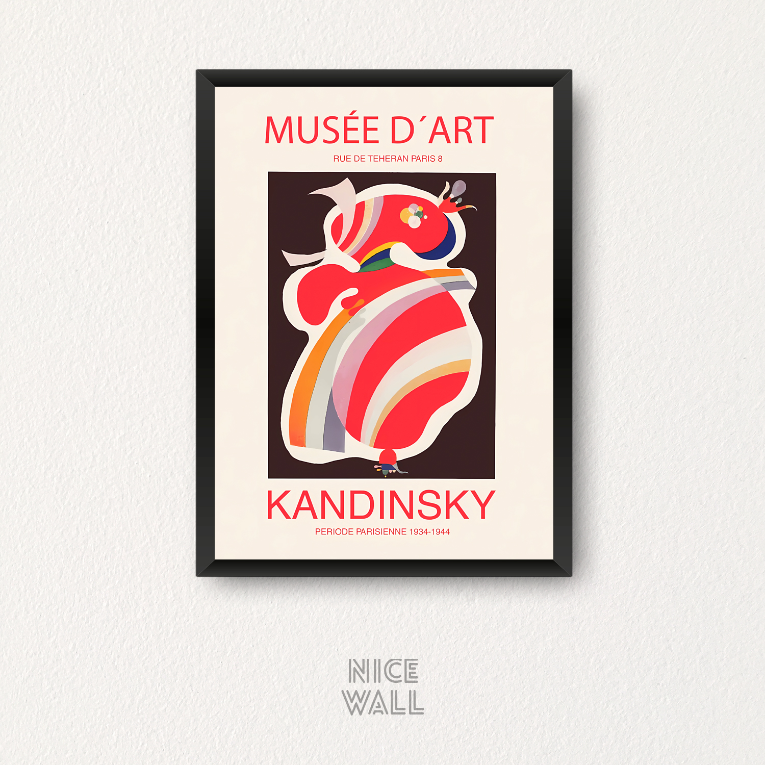 Cuadro Kandinsky La Forme Rouge