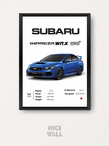 Cuadro Subaru Impreza WRX STI