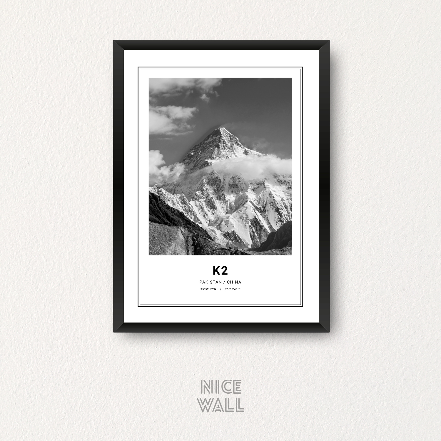 Cuadro K2 Blanco & Negro