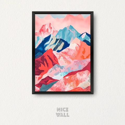 Cuadro Montañas Abstractas
