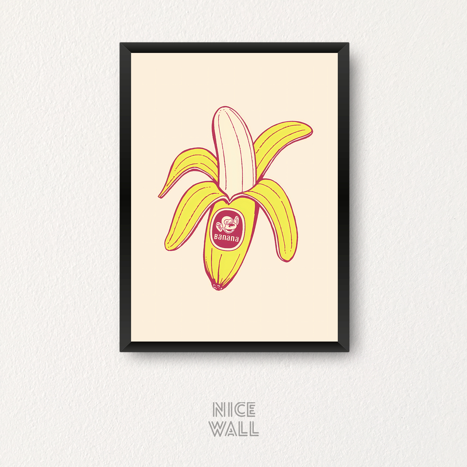 Cuadro Banana Ilustrada