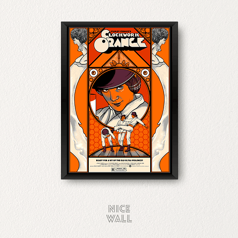 Cuadro Poster Naranja Mecánica