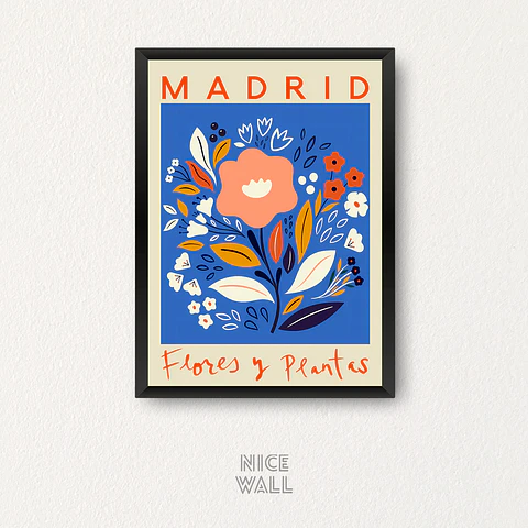 Cuadro Flower Market Madrid
