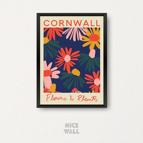 Cuadro Flower Market Cornwall