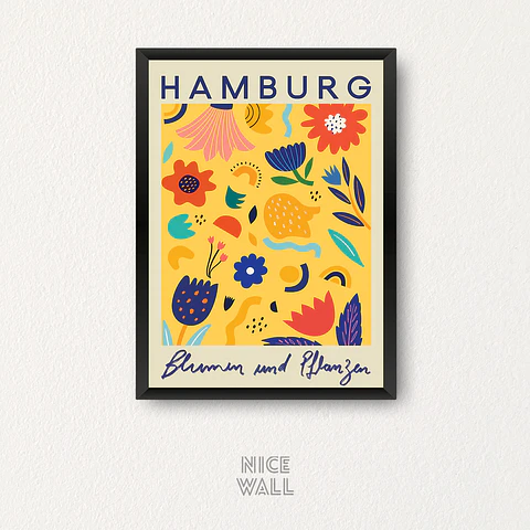 Cuadro Flower Market Hamburg