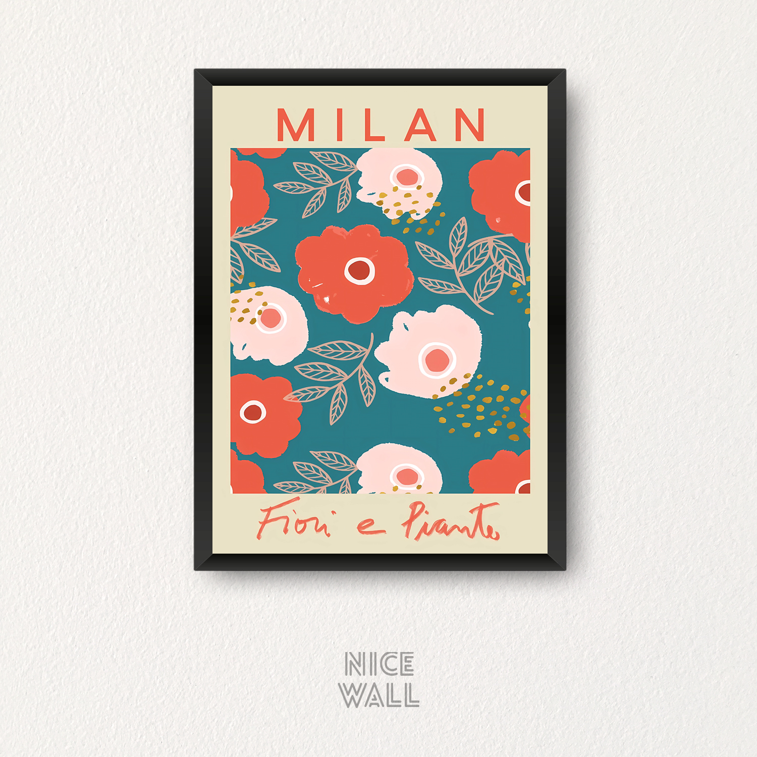 Cuadro Flower Market Milan